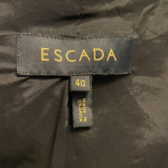 Escada Single Button Front Blazer, Black - Picture 4 of 8